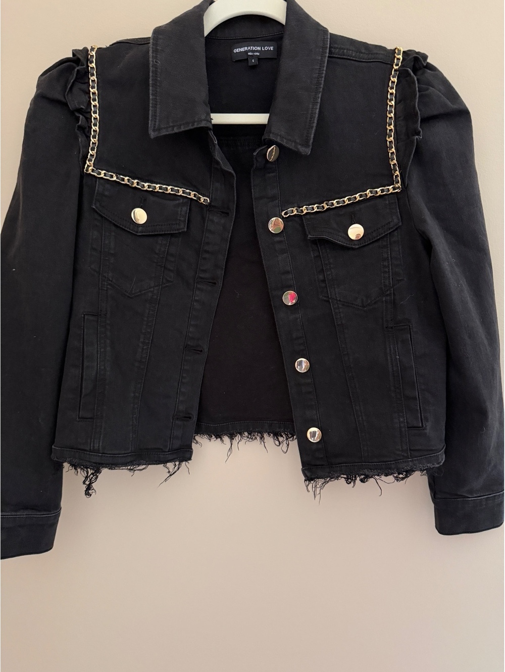 S Generation Love black jacket w/ gold embellishment